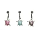 Bauchnabelpiercing tortue.acier 316 L. bijouxbijoux.ch