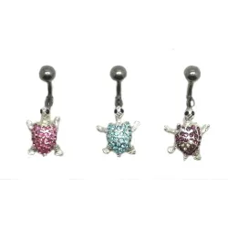 Bauchnabelpiercing tortue.acier 316 L. bijouxbijoux.ch