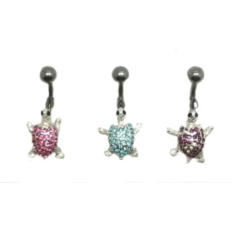 Bauchnabelpiercing tortue.acier 316 L. bijouxbijoux.ch
