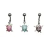 Bauchnabelpiercing tortue.acier 316 L. bijouxbijoux.ch