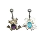 Bauchnabelpiercing geformten Grenouille. bijouxbijoux.ch