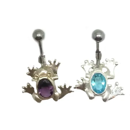 Bauchnabelpiercing geformten Grenouille. bijouxbijoux.ch