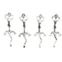 Eidechse Bauchnabelpiercing ohne Ball, super-sympa. bijouxbijoux.ch
