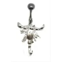 super piercing  de nombril scorpion de qualité .- bijouxbijoux.ch