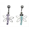 piercing papillon avec cristaux pour le nombril de très bon prix.- bijouxbijoux.ch