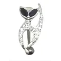 piercing de nombriel chat avec cristaux.-bijouxbijoux.ch
