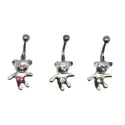 piercing de nombril ourson,pas cher et de qualité acier 316 L.-bijouxbijoux.ch