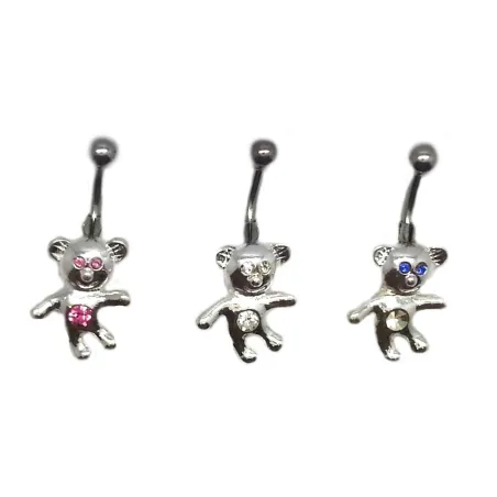 piercing de nombril ourson,pas cher et de qualité acier 316 L.-bijouxbijoux.ch