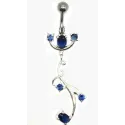 très mignon piercing de nombril avec cristaux.-bijouxbijoux.ch