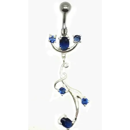 très mignon piercing de nombril avec cristaux.-bijouxbijoux.ch