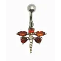 pour le nombril piercing papillon avec des cristaux ,prix attractif.- bijouxbijoux.ch