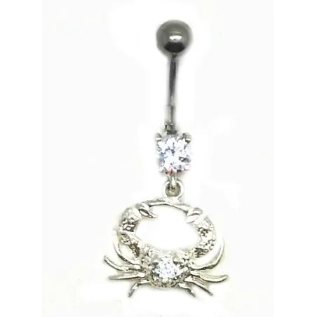 piercing de nombril crabe de qualité et pas cher du tout.-bijouxbijoux.ch