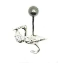 piercing de nombril cigogne porte bonheur.- bijouxbijoux.ch