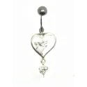 piercing de nombril la clé de votre coeur.- bijouxbijoux.ch