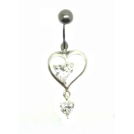 piercing de nombril la clé de votre coeur.- bijouxbijoux.ch