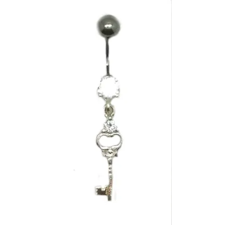 piercing de nombril la petite clé de votre coeur.- bijouxbijoux.ch