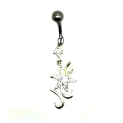 piercing de nombril en forme d'étoile porte bonheur.- bijouxbijoux.ch