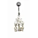 piercing de nombril avec des cristaux,très mignon et attractif.- bijouxbijoux.ch