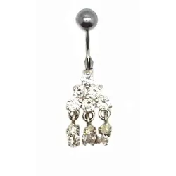 piercing de nombril avec des cristaux,très mignon et attractif.- bijouxbijoux.ch