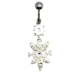 piercing de nombril avec des strass de haute qualité et bon prix.- bijouxbijoux.ch