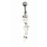 piercing de nombril triple cristal vous enchantera.- bijouxbijoux.ch