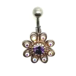 piercing de nombril en forme de fleur est de bonne qualité-prix. - bijouxbijoux.ch