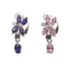 piercing de nombril en forme de jolie fleur de couleur.- bijouxbijoux.ch