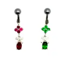 piercing de nombril à un super prix et de très bonne qualité avec des strass.- bijouxbijoux.ch