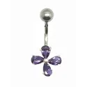 percing de nombril avec 4 strass à un prix défiant toute concurrence.-bijouxbijoux.ch