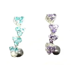 piercing de nombril argent et acier chirurgical.-bijouxbijoux.ch