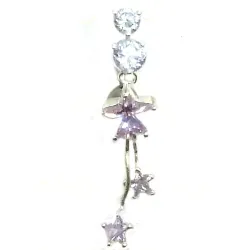 piercing de nombril en argent et acier chirurgical avec des strass pour 49 frs .-bijouxbijoux.ch