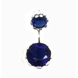 piercing de nombril en argent et acier chirurgical avec des strass pour 39 frs .-bijouxbijoux.ch
