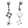 piercing de nombril en argent et acier chirurgical avec de nombreux strass pour 39 frs .-bijouxbijoux.ch