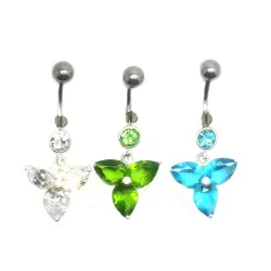 piercing de nombril avec des strass de couleur, pour 39 francs seulement chez bijouxbijoux.ch