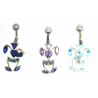 piercing de nombril en argent et acier chirurgical avec des strass pour 29 frs .-bijouxbijoux.ch