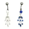 piercing de nombril en argent et acier chirurgical avec de nombreux strass pour 49 frs .-bijouxbijoux.ch