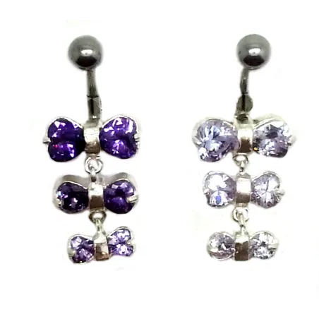 piercing de nombril en argent et acier chirurgical avec 9 strass,vous est proposé par bijouxbijoux.ch