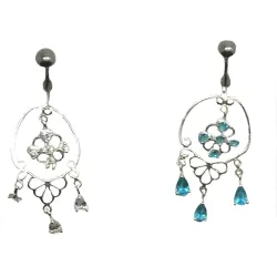 piercing de nombril en argent et acier chirurgical avec des strass pour 29 frs .-bijouxbijoux.ch