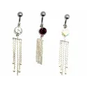 piercing de nombril en argent et acier chirurgical avec des strass pour 49 frs .-bijouxbijoux.ch