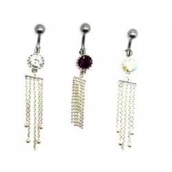 piercing de nombril en argent et acier chirurgical avec des strass pour 49 frs .-bijouxbijoux.ch
