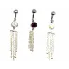 piercing de nombril en argent et acier chirurgical avec des strass pour 49 frs .-bijouxbijoux.ch
