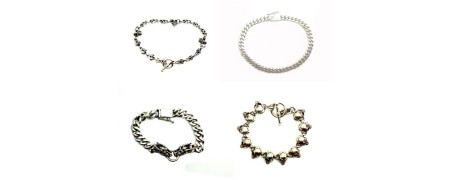 Bracelets gothiques argent