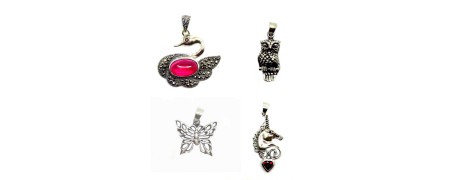 Pendentif animaux argent