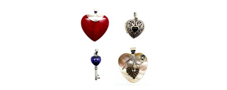 pendentif coeur argent