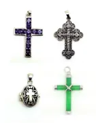 Pendentif croix argent
