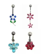 Piercing nombril fleur