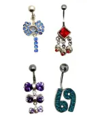 Piercing nombril pierre semi precieuse